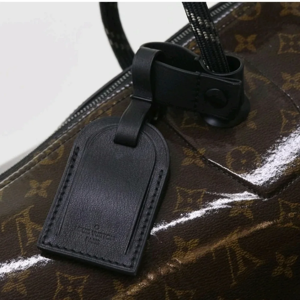 LOUIS VUITTON Monogram Glaze Keepall Bandouliere 50 Travel  Bag Limited Edition